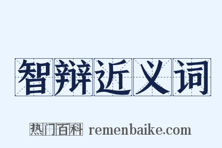 智辩近义词是什么意思的图片